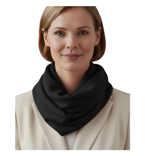 Damen Loop Schal Herbst /Winter Unifarben, weicher Schlauchschal, leichter Halstuch Rundschal Einfarbig