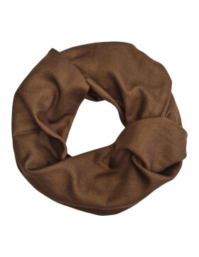 Damen Loop Schal Herbst /Winter Unifarben, weicher Schlauchschal, leichter Halstuch Rundschal Einfarbig Hellbraun