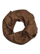 Damen Loop Schal Herbst /Winter Unifarben, weicher Schlauchschal, leichter Halstuch Rundschal Einfarbig Hellbraun