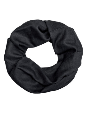Damen Loop Schal Herbst /Winter Unifarben, weicher Schlauchschal, leichter Halstuch Rundschal Einfarbig Schwarz