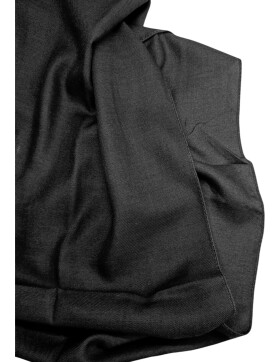 Damen Loop Schal Herbst /Winter Unifarben, weicher Schlauchschal, leichter Halstuch Rundschal Einfarbig Schwarz