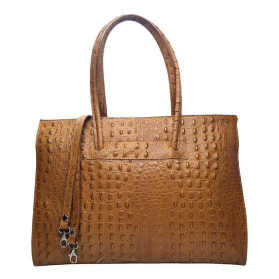 Krokoleder - Cognac