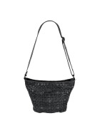 Bear-Design Shopper Beutel- / Schultertasche geflochten CL32503 , Mittelgroß