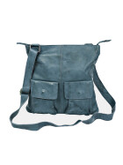 Bear Design Leder Schultertasche Messenger Ledertasche Umhängetasche Crossbody "Fabia"