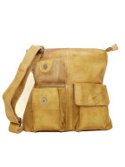 Bear Design Leder Schultertasche Messenger Ledertasche Umhängetasche Crossbody "Fabia"