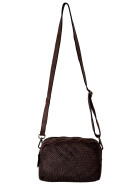 Leder Umhängetasche geflochten, Leder Schultertasche klein, Cross body Tasche