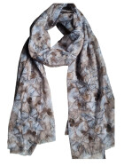 Damen Schal & Tücher leicht bunt, dünner Halstuch mit Schmetterlingen  Baumwolle/Viskose/Seide