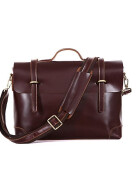 Leder Akten - / Dokumententasche Lehrertasche Laptop Messenger Bag 15 Zoll